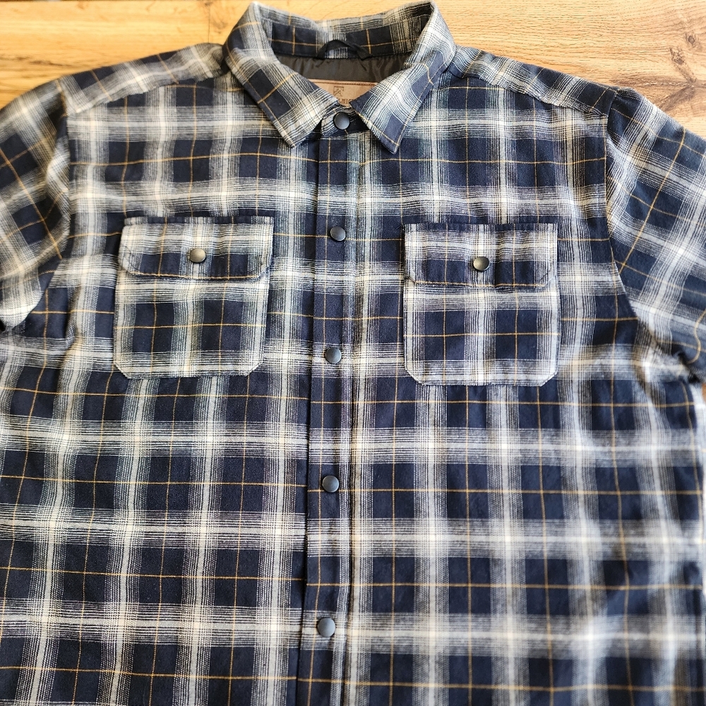 Rugged Elements Utility Jacket Men Size XL Plaid Camping Cotton Blend - Picture 8 of 16